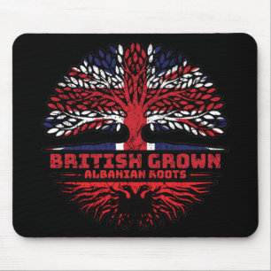 Albanian Albania Uk United Kingdom British Tree Mouse Mat