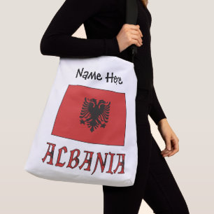 Albanian Albanian Flag Personalised  Crossbody Bag