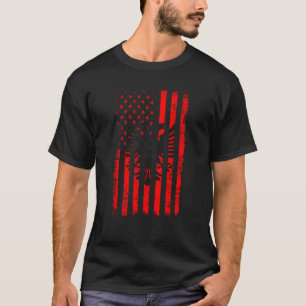 Albanian American Flag Albania America Pride Herit T-Shirt