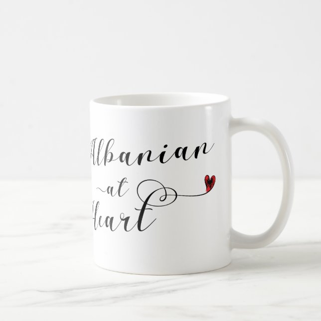 Albanian At Heart Mug, Albania Coffee Mug (Right)