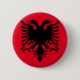 Albanian Coat of arms 6 Cm Round Badge