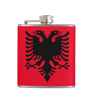 Albanian Coat of arms Hip Flask
