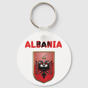 Albanian Coat of arms Key Ring