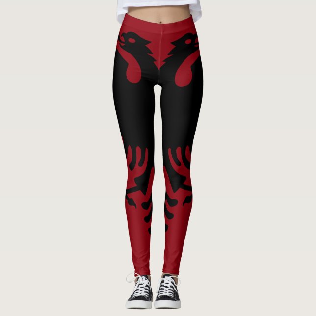 Albanian Coat of arms Leggings (Front)