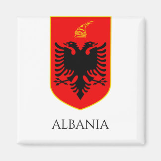 Albanian Coat Of Arms National Heritage Art Magnet