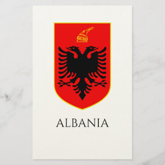 Albanian Coat Of Arms National Heritage Art Stationery
