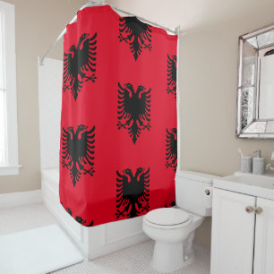 Albanian Coat of arms Shower Curtain