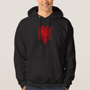 Albanian Double Headed Eagle Albania Flag Hoodie