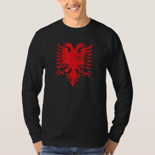 Albanian Double Headed Eagle Albania Flag T-Shirt