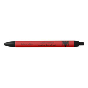 Albanian eagle black ink pen