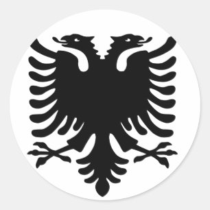 Albanian Eagle. Classic Round Sticker