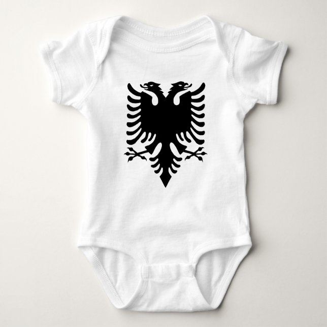 Albanian Eagle Crest Baby Bodysuit (Front)