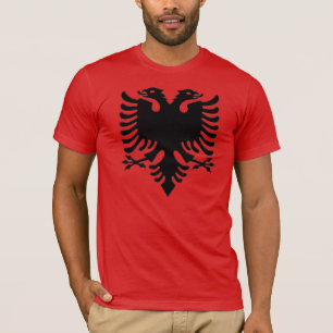 Albanian Eagle grey pixel T-Shirt