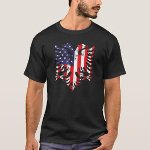 Albanian Eagle Shirt American Flag Shirt USA Alban