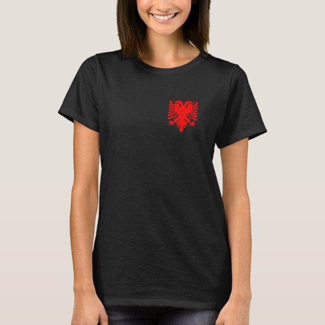 Albanian Eagle Shqiponja  Kosovo Albanian T-Shirt (Front)