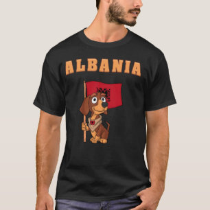 Albanian Fans Albania Dachshund T-Shirt