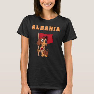 Albanian Fans Albania Dachshund T-Shirt