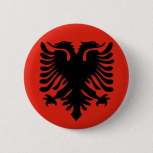 Albanian Flag 6 Cm Round Badge