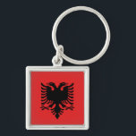 Albanian flag & Albania holiday, travel /sports Key Ring<br><div class="desc">Keychains: Albania & Albanian Flag fashion - love my country,  travel,  holiday gifts,  national patriots / sports fans</div>