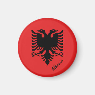 Albanian flag & Albania travel, holiday/sports Magnet