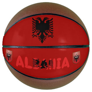 Albanian flag basketball