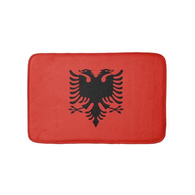 Albanian flag bath mat (Front)