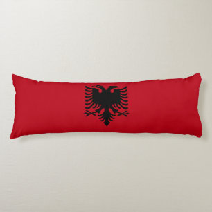 Albanian flag body cushion