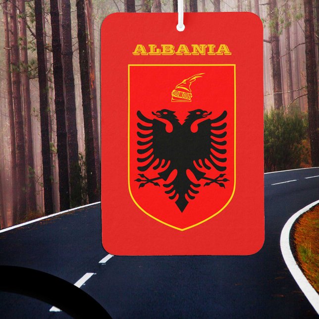 Albanian Flag Car Air Freshener, Albania Freshener (Creator Uploaded)