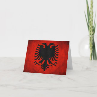 Albanian Flag Card