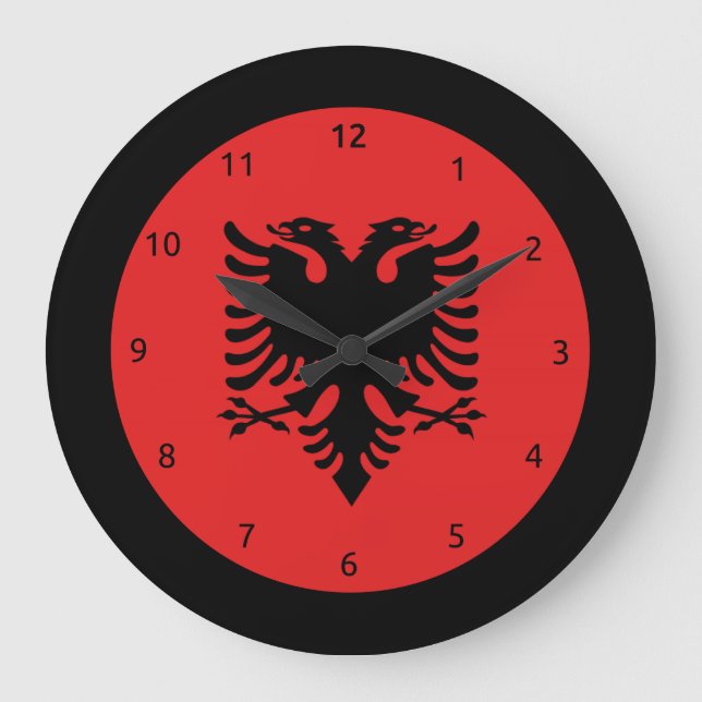 Albanian flag clocks (Front)