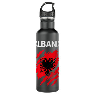 Albanian Flag Colours 710 Ml Water Bottle