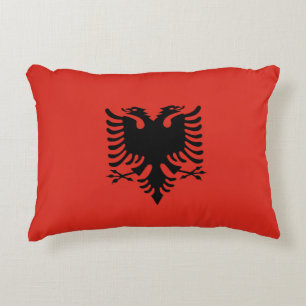 Albanian flag decorative cushion