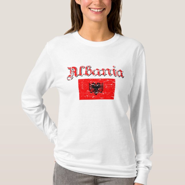 Albanian flag design T-Shirt (Front)