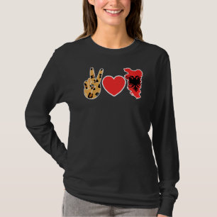 Albanian Flag Family Root Pride Country Peace Love T-Shirt