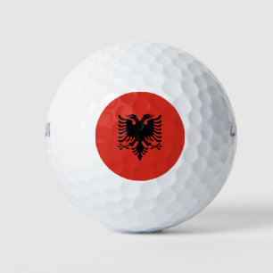 Albanian flag golf balls