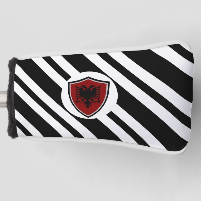 Albanian flag golf head cover (Front)
