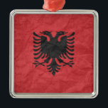 Albanian Flag Metal Tree Decoration<br><div class="desc">The Funniest Ornaments,  T-shirts,  Hoodies,  Stickers,  Buttons and Novelty gifts from http://www.Shirtuosity.com.</div>