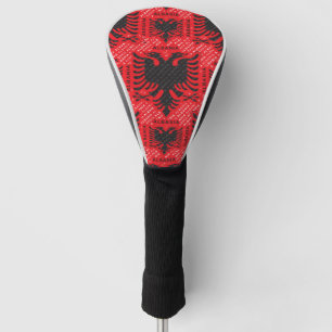 Albanian flag pattern 2 golf head cover
