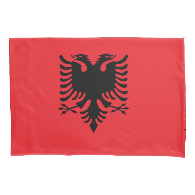 Albanian flag pillowcase (Front)