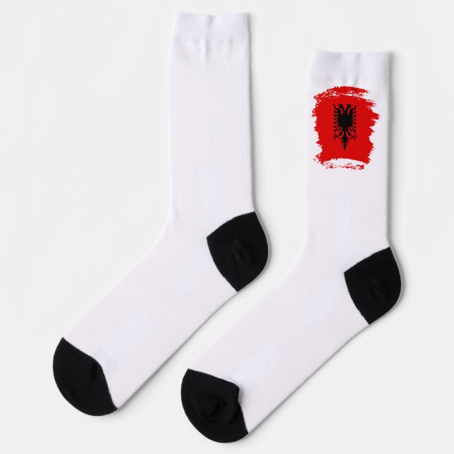 Albanian flag socks (Left)