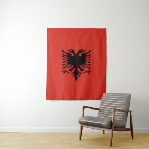 Albanian flag tapestry