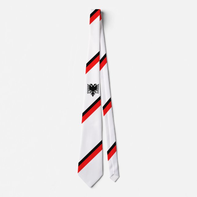 Albanian flag tie (Front)