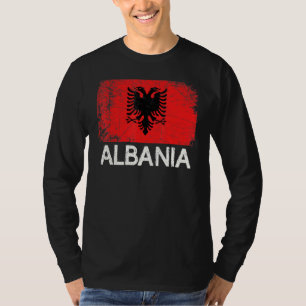 Albanian Flag Vintage Made In Albania T-Shirt