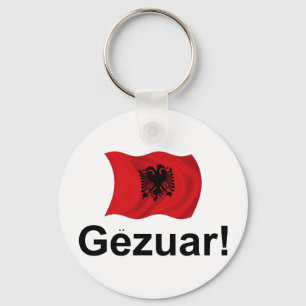 Albanian Gezuar! (Cheers) Key Ring