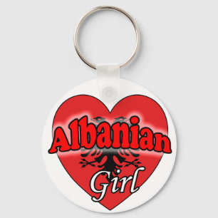 Albanian Girl Key Ring