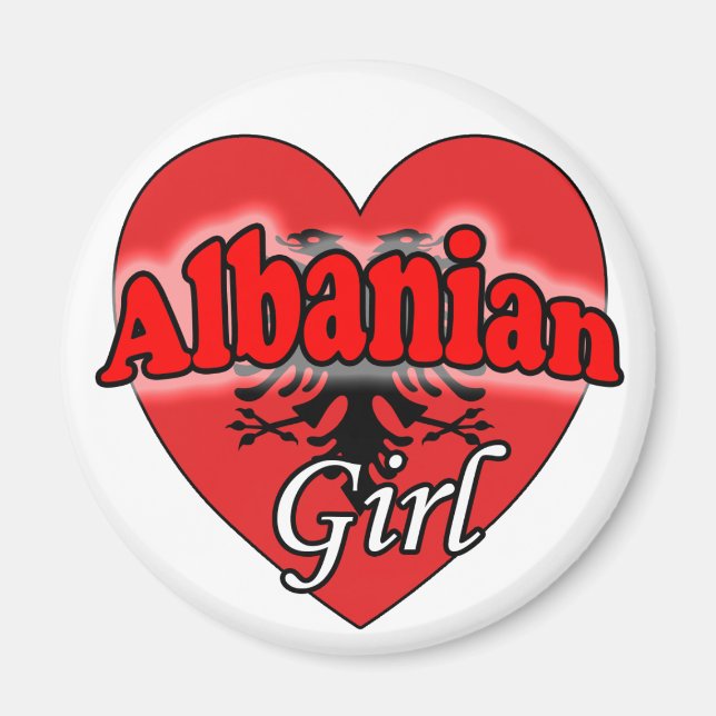 Albanian Girl Magnet (Front)