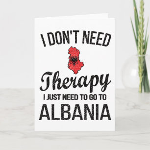 Albanian Heritage Albania Roots Albanian Flag Card