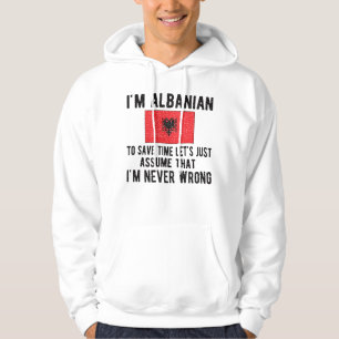 Albanian Heritage Albania Roots Albanian Flag Hoodie