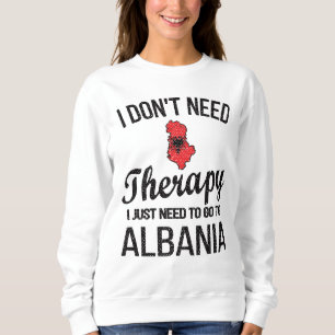 Albanian Heritage Albania Roots Albanian Flag Sweatshirt