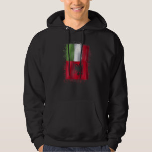 Albanian Italian Love  Albania And Italy Hoodie